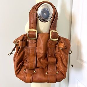 UO Genuine Leather Vintage Satchel Bag: Great Condition